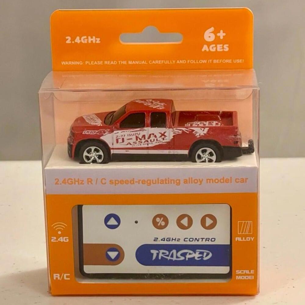 New Remote Control Red Race Truck 1:64- Factory Sealed